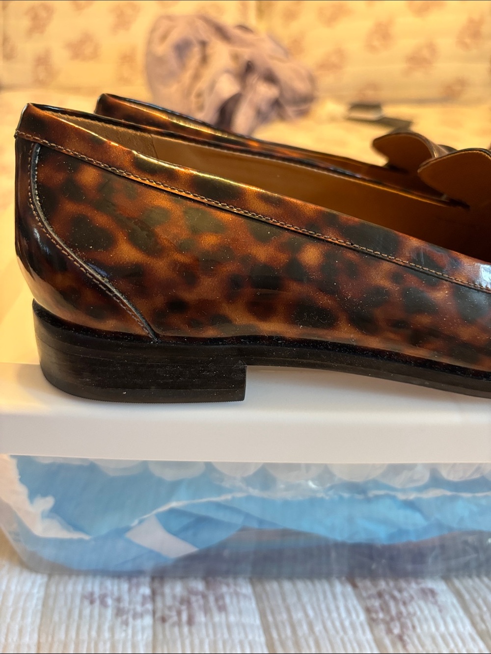 Talbots - Tassel Pointed-Toe Loafers in Brown Leopard Print - Picture 3 of 6